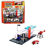 Matchbox- ​Playset Centro di Salvataggio, con Veicolo Ambulanza, Elicottero e Autotrasportatore, Giocattolo per Bambini 3+ Anni, GVY83