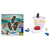 Mattel Games - ​Acchiappa la Cacca Turbo, gioco per bambini con water giocattolo, 3 pezzi di cacca, 1 dado e ...