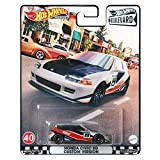 Mattel GRM05 Hot Wheels Premium Real Riders Boulevard Honda Civic EG Custom versione n. 40, veicolo da corsa, modello per ...