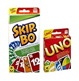 Mattel Uno gioco di carte e Set carte SkipBo gioco
