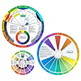 Mcbazel 3 pezzi Ruota dei Colori, Guida all'apprendimento della ruota per miscelare la vernice Strumento pacchetto grafico di Corrispondenza per ...