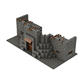 MCHE Scena militare fucile Fortress Building Set per Soldati Swat Army WW2 Scene, compatibile con Lego Minifigures, 26 x 13 ...