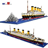 MCHE Titanic - Set di 1860 pezzi di piccole particelle di costruzione per bambini e adulti, 56 x 8 x ...