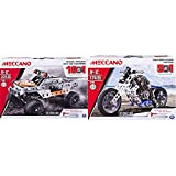 MECCANO-Multi Modello Da 10-Veicolo Pick-Up, 6036038 & - Set 5 Modelli Motocicletta, Pezzi In Metallo, 174, 6036044
