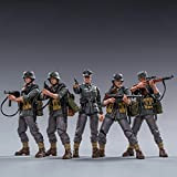 Mecotecn Personaggi soldati da 1/18, 5 pezzi della Germania della Wehrmacht Mountain Division Soldat Action figure giocattolo