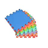 Mediawave Store Tappeto Gioco Puzzle Componibile Colorato 20 Pezzi 29,5X29,5 cm Schiuma Eva