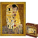 MEDOYOH Puzzle 1000 Pezzi per Adulti, 《Il bacio》 di Gustav Klimt, Museum Collection Puzzle 70x50CM, 2mm Puzzle Quadro Famoso, Antistress ...