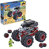 Mega Construx -Hot Wheels Monster Truck Bone Shaker, Veicolo con Mini Personaggio, Giocattolo per Bambini 5+ Anni, GVM27