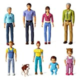 MELARQT Beverly Hills Doll Collection Sweet Lil Family Friends, set di 9 statuette per casa delle bambole – nonna, nonna, ...