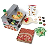 Melissa and Doug Pizzeria giocattolo | Set di finti alimenti in legno per cucina giocattolo per bambine o bambini dai ...