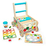 Melissa & Doug, Carrello della spesa giocattolo in legno per ordinare le forme con puzzle, Giochi in legno, Giocattoli per ...