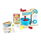 MELISSA & DOUG Set planetaria per preparazione torte in legno (11 pezzi) -Accessori e cibi per cucina giocattolo Giocare a ...