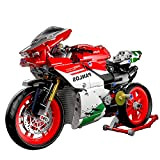 MERK Technic - Kit modello moto per Ducati 1299 Panigale, 803 pezzi Racing moto costruzione set per bambini adulti, compatibile ...