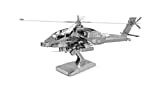 Metal Earth Modello 3D Elicottero da Guerra AH-64 Apache - Modellino Puzzle 3D in Metallo - Kit di Costruzioni per ...