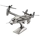 Metal Earth Modello 3D V-22 Osprey - Modellino Puzzle 3D in Metallo - Kit di Costruzioni per Adulto - Elicottero ...
