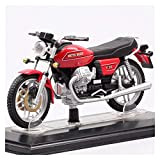 MHDTN Grande Giocattoli per Macchinina Motocross 1:24 per Il 1977 Mini Starline Moto Guzzi V35 Bici Diecast Modello di Moto ...