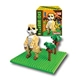 Microbricks - Suricato di Deluxebase. Mini Mattoncini a Incastro Animale da Safari. Puzzle 3D per Bambini semplicissimo da Utilizzare a ...