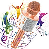 Microfono Karaoke, Microfono Bambini Karaoke Bluetooth Portatile Con Altoparlante Cambia Voce, Microfono Wireless Karaoke Per Cantare Ktv Esterno Festa, Ragazze ...