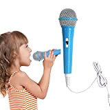 Microfono per bambini, microfono karaoke bambini, per cantare il microfono dinamico portatile con connettore jack da 3,5 mm,senza batteria, ideale ...