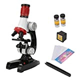 Microscopio Per Ragazzi - 100x 400x 1200x Multiplo Kit Di Microscopio Biologico Per Bambini Kit Di Microscopio Per Principianti Di ...