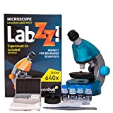 Microscopio per Ragazzi Levenhuk LabZZ M101, Color Azzurro, con Kit per Esperimenti – Scegli il Tuo Colore Preferito