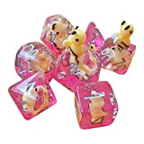 Milageto 7Pcs Resina Cartoon Polyhedral Dadi Set Puntelli Riempiti con Honeybee Animal Numeral Dices per Giochi di Ruolo Giochi da ...