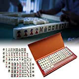Mini Mahjong 144 Mini Cinese Majiang Set | Versione Cinese Tradizionale Mah Jongg Gioco Da Tavolo Con Dadi E Scatola, ...