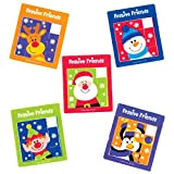 Mini Puzzle a Scorrimento Amici Festivi Baker Ross (confezione da 5)- Novità giocattoli per bambini, perfetti come premi e regalini ...