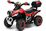 Mini quad elettrico per bambini DELUXE quattro ruote giocattolo ROSSO 6V LT928