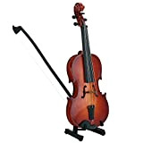 Mini violino violino in legno, modello, modello display musicale ornamento Craft Home Office Decor regalo di compleanno decorazione