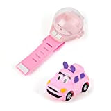 Mini Watch Remote Control Car Toy,Racing Car Watch,Cartoon RC Small Car Analog Watch Gift for Boys and Girls,Cute Wrist Battle ...