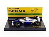 Minichamps 547940102 1:43 1994 Williams Renault FW16-Ayrton Senna-Brazil GP, Bianco