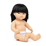 Miniland MINILAND31056 38 cm Asian Girl Doll Senza Biancheria Intima