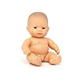 Miniland MINILAND31145 21 cm Asian Boy Doll Senza Biancheria Intima in Borsa