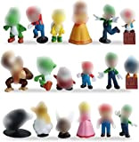 Miotlsy Super Mario Figures 18 Pezzi / Set Super Mario Toys Figurine Mario & Luigi Yoshi & Mario Bros Action ...
