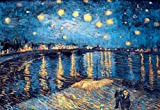 MISITU Puzzle da 2000 pezzi Vincent Van Gogh Stella Notte sul Rodano 2000 pezzi puzzle per adulti e bambini dai ...