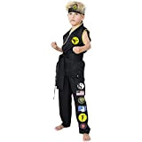 Mislaxy Cobra Costume Suit Bambini Kimono Karate Costumi Fancy Dress Travestimento Classic Cosplay Kung Fu Outfit per Kids Festa Mardi ...