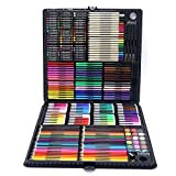 MKNZOME Kit Disegno Professionale, 258 Pz Valigetta Colori per Bambini Set Pittura e Disegno Completo Kit Colori Set Regalo con ...