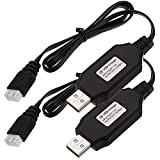 MMOBIEL 2 indicatori LED cavo per caricabatterie USB compatibile con batterie LiPo 1A 2S 7,4 V per droni / quadrimotore / ...