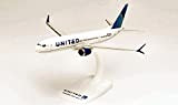 MODELLINO IN SCALA COMPATIBILE CON BOEING 737 MAX 9 UNITED AIRLINES 1:200 HERPA HP613149
