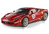 MODELLINO in Scala Compatibile con Ferrari 458 Italia Challenge Red 1:18 Hot Wheels HWX5486