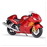 Modellino in Scala di Motocicletta, Diecast Model Motorcycle 1:18 su-zu-Ki Hayabusa. GSX1300R. Giocattolo Modello for Moto Diecast for Bambini Regali ...