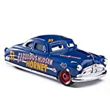 Modello d'auto Pixar Cars Fabulous Hudson Hornet Sally Mater Saetta McQueen 1:55 Diecast in Lega di Metallo Modello di Auto ...