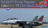 modello di Fujimi 1/72 F Series No.3 F-14A Tomcat VF-154 cavalieri neri di plastica