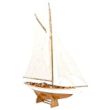 Modello di Nave Barca a Vela Barca di Legno Nave 135cm nessun Kit