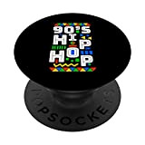Modello retrò Hip Hop Vibes anni '90 PopSockets PopGrip: Impugnatura per Telefoni Cellulari e Tablet Intercambiabile