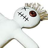 Mojo Doll White - Bambola Voodoo con ago e istruzioni rituali