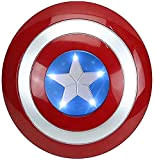 MOMAMOM Scudo di Capitan America, Avengers Marvel Prop Plastica Suono E La Luce 32Cm Scudo Cosplay Accessori Decorata di Halloween ...