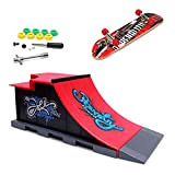 MOMSIV Mini Skateboard per Dita con rampa e Set di Accessori, C