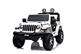 Mondial Toys Auto ELETTRICA 12V per Bambini 2 POSTI Jeep Wrangler Rubicon con Telecomando 2.4G Soft Start AMMORTIZZATORI Full Optional ...